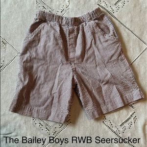 The Bailey Boys Red, White & Blue Seersucker Shorts 🇱🇷